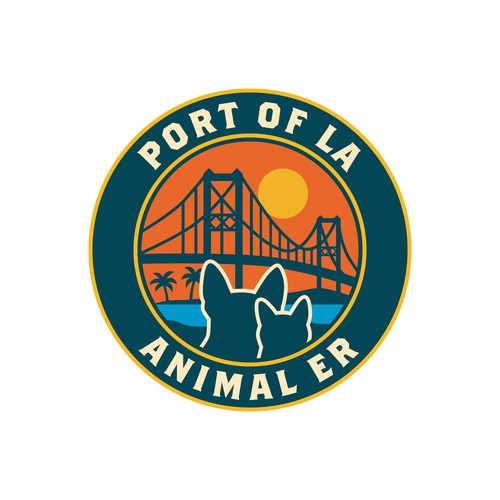 Abstract surf/skate branding for new Animal Emergency Hospital in the Port of LA Design by Budi Karso