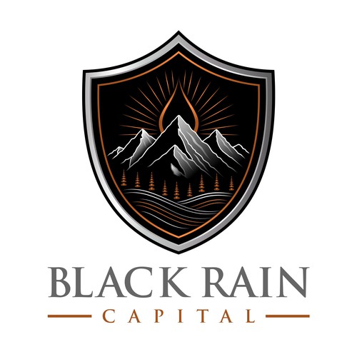 "Black Rain Capital Brand Launch" winning Logo & social media pack