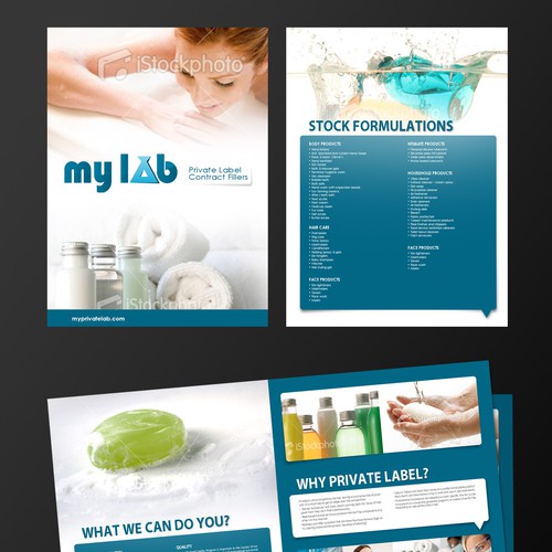 MYLAB Private Label 4 Page Brochure Design von NaZaZ