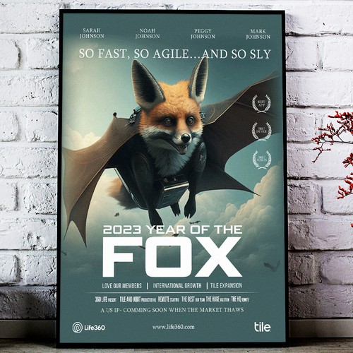 Life360 2023 Year of the Fox Poster Design by Sketch Media™