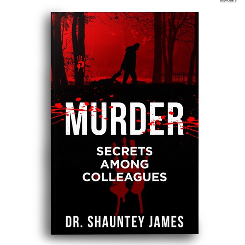 Cover for a classic murder mystery where secrets and lies fly among college professors Design by Bigpoints