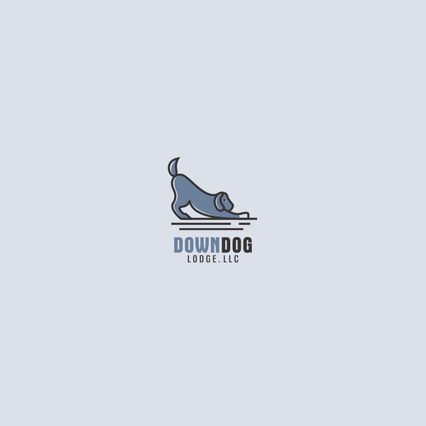 Diseño de yasirabbas titulado "simple down dog logo"