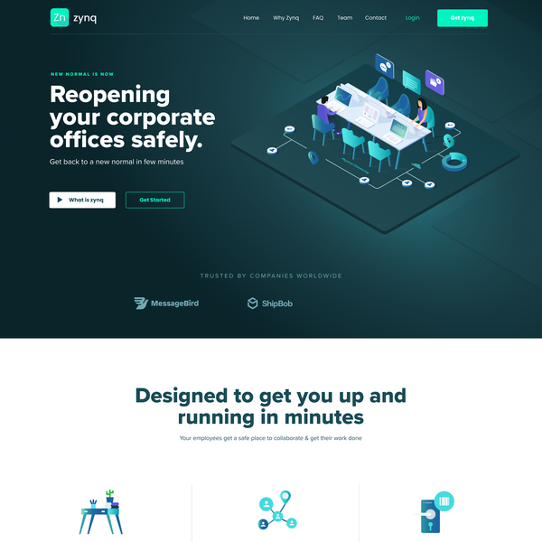 New normal Office Landing page