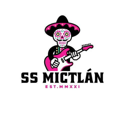 Mexican land of the dead inspired logo for rock recording studio Design by Boaprint