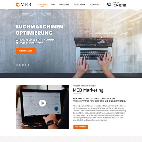 Web page design contest entry by saro3005