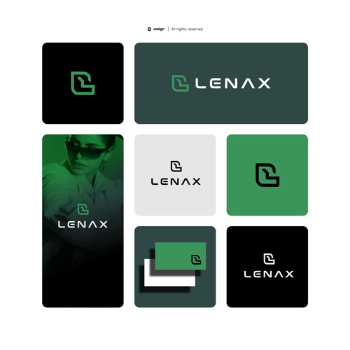 "Modernes, architektonisch inspiriertes Logo für LENAX (nachhaltige Zukunft & Struktur)" winning Logo design