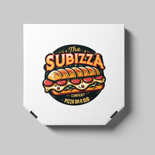 Calling all pizza and sub lovers! Design by Jhon Rios