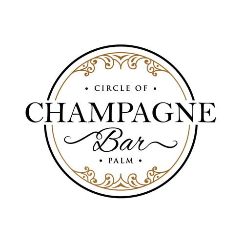 Luxury and modern Champagne Bar logo Design by Jacob Gomes