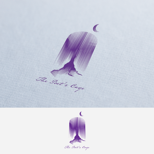 Create a stylized willow tree logo for our spiritual group. Design by zvezek