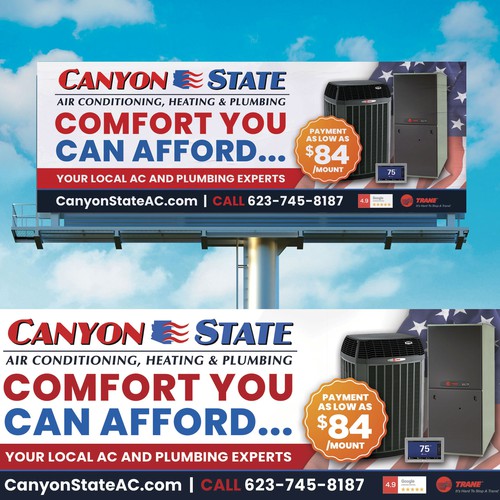 Design An Eye-Catching Billboard For An HVAC Company Design von 4rtmageddon™