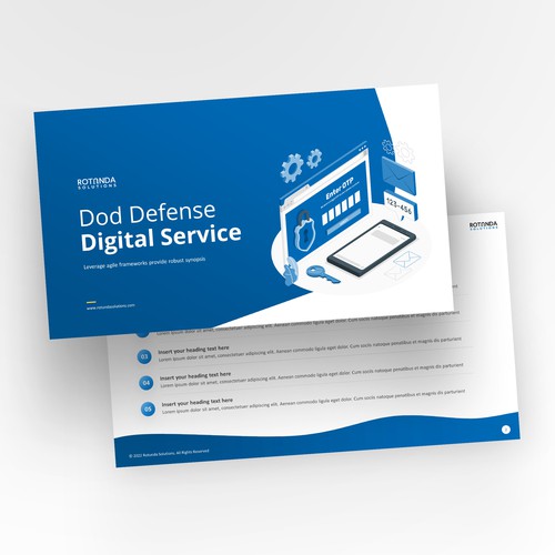 Design a sharp and modern Powerpoint Template for a DATA firm! Design by Rockslide