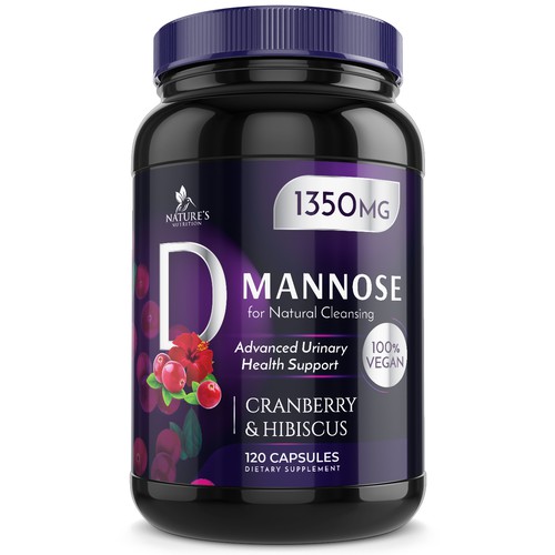 Colorful D-Mannose Design Needed for Nature's Nutrition Design von Wfemme