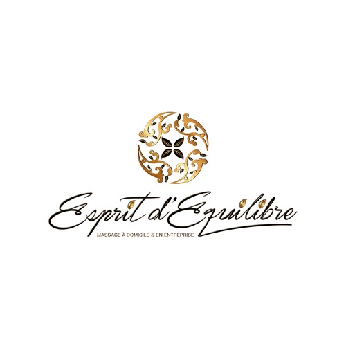 "Massage Esprit d'Equilibre" winning Logo design