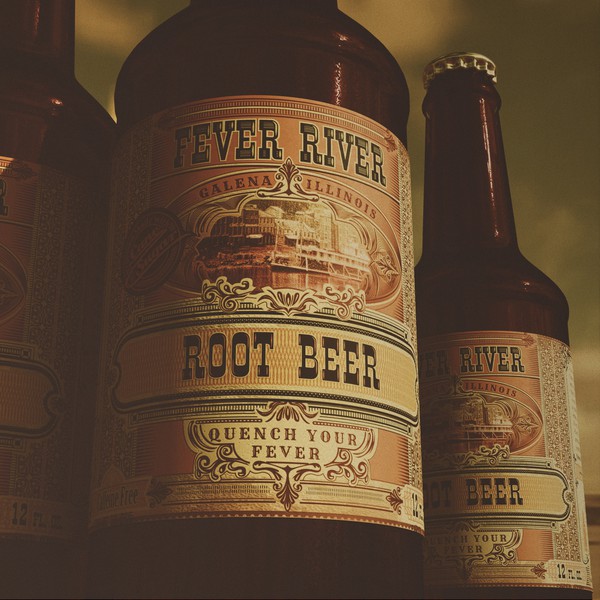 Retro label for root beer
