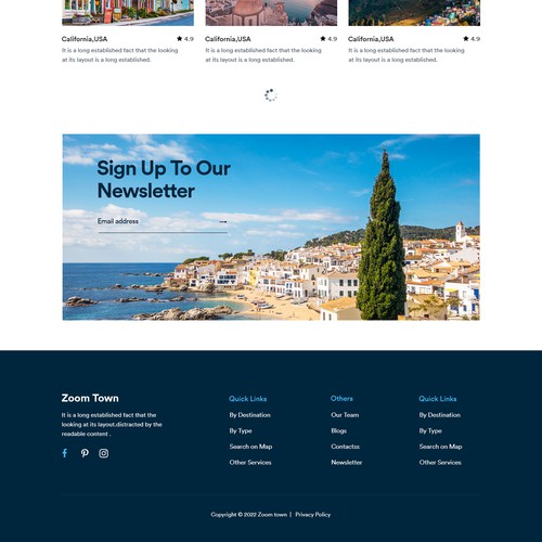 Design a global website connecting beautiful towns and people who could have want to live there. Design by unbox.style⚡️