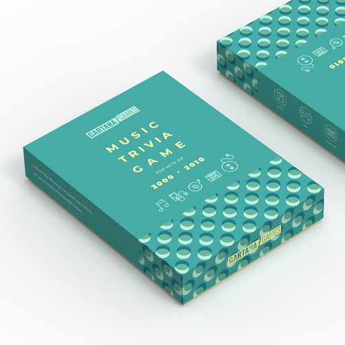 Create a packaging design for a music trivia game Design by Inmyde