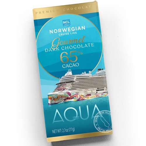 Chocolate Bar Wrapper for Cruiseline Design by tomdesign.org