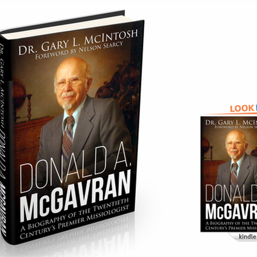 Create a compelling book cover design for an academic biography for Christian pastors and students Design by Arbëresh®