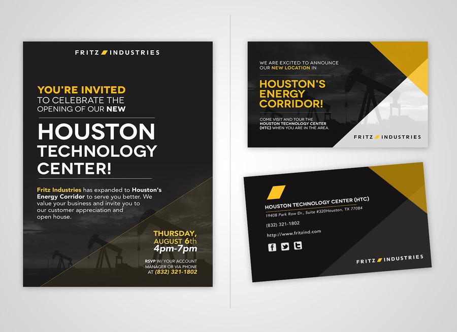 Invitation: Elegant and Professional invite for customer event (oil and