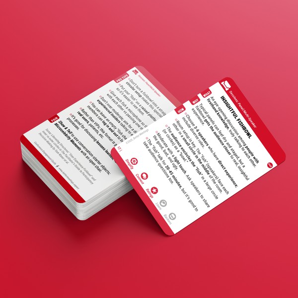 Modern, colored-coded game card