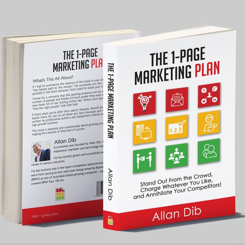 Designs Create a captivating business book cover for "The 1Page Marketing Plan" Book cover