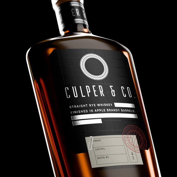 Premium whiskey label design