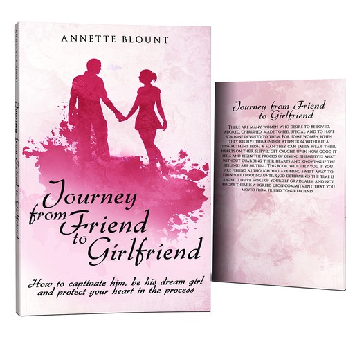 Design a book cover that is fun and playful to help single women experience love beyond friendship Design by MajaK3