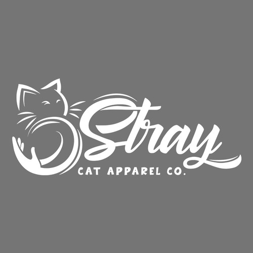 Logo for Stray Cat Apparel Co. - Clothing brand that donates 100% to saving cats! Design by KaruZone