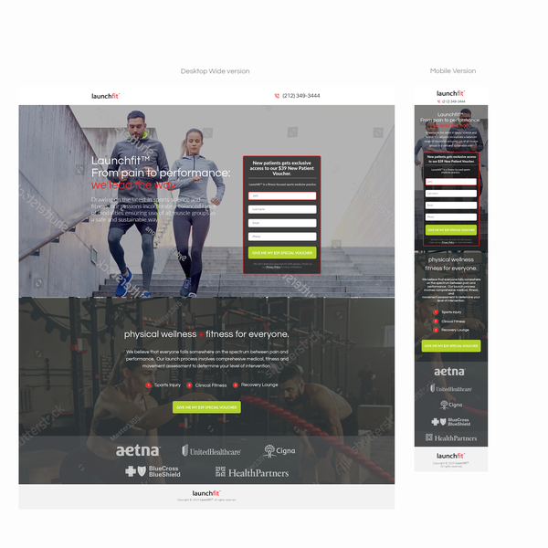 Design by Mkungo titled "Langing page Design"