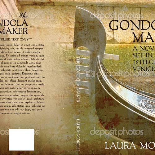 Book cover for The Gondola Maker: A novel set in 16th-century Venice Design by TeaBerry