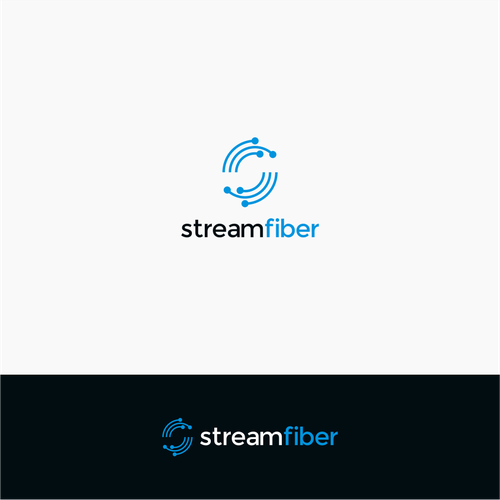 Stream Fiber Logo Design by hoGETz