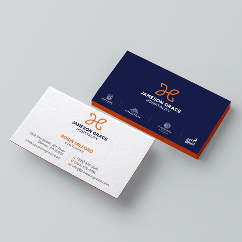 Create a modern and clean business card for a parent company with 4 subsidiaries Design by kaylee CK