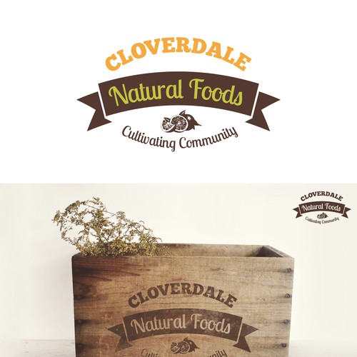 Natural grocery store Logo Design réalisé par benmornin