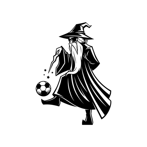 Soccer Wizard Cartoon Diseño de Armanto