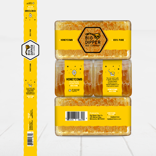 Design a label for my home grown Honey Comb Design by Nat*Design