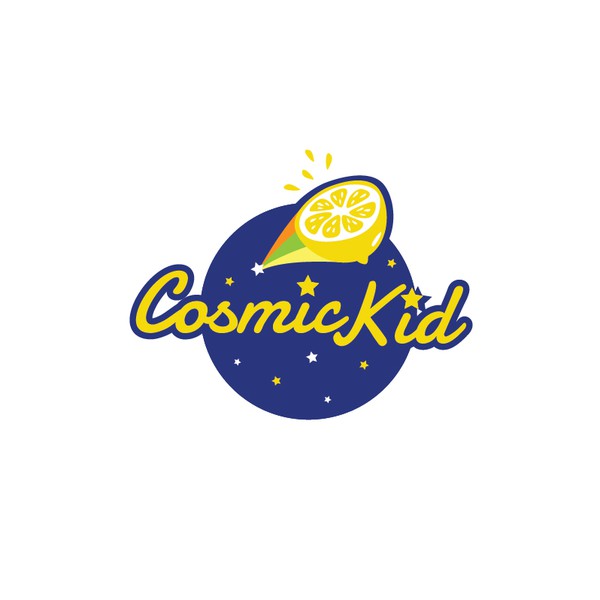Cosmic Kid Lemonade concept logo.