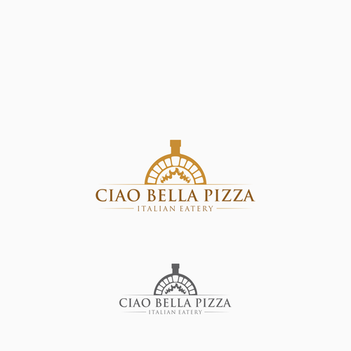 Ciao Bella Pizza Logo Design by tembangraras