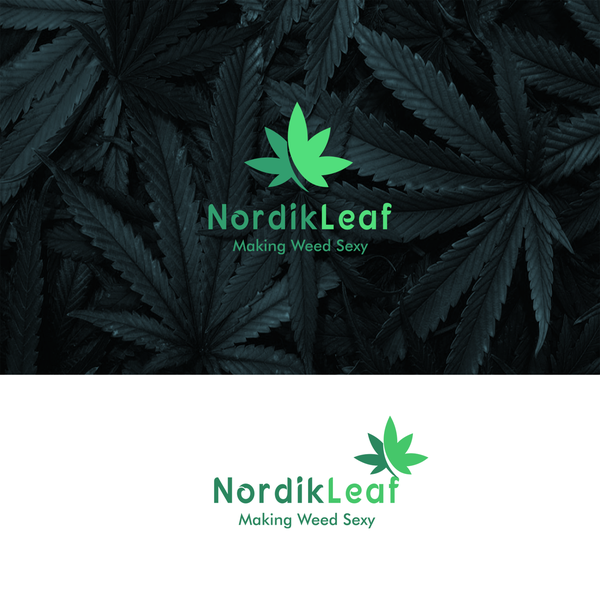 Design by Lululu titled "Logo design by Nordik Leaf"