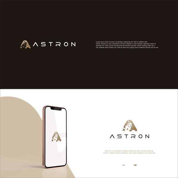 the letter "A" icon has a rocket