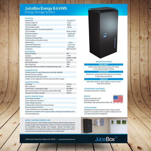 Data Sheet for an Advanced Energy Storage System Design by Stanojevic