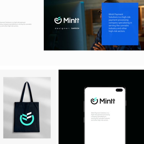 "Urban Trendsetter: Create a Stylish & Bold Logo for Mintt Payment Solutions - Diseño de Garson