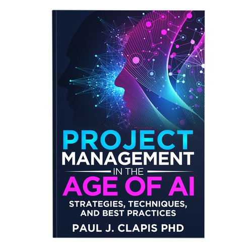 Simple, professional cover for a business book about Artificial Intelligence Design by anisha umělec