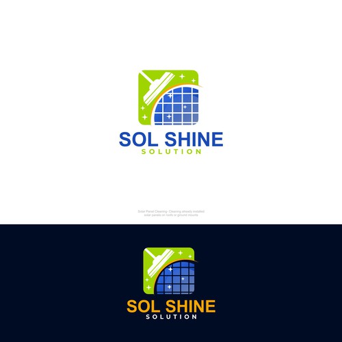 New solar panel cleaning business needing to attract customers Design by rzaltf