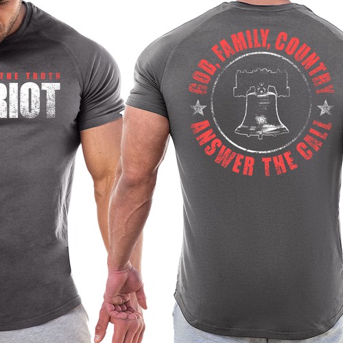 Develop a patriotic shirt that represents: The individual patriot, God, Family, Country Design von ^^SHALOM^^