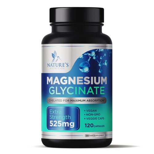 Natural Magnesium Glycinate Design needed for Nature's Nutrition Design by gs-designs