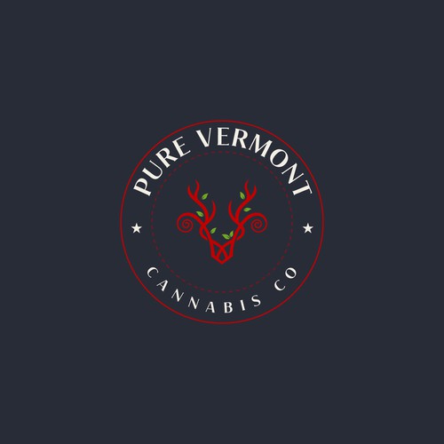 Cannabis Company Logo - Vermont, Organic Design por John3:16✅