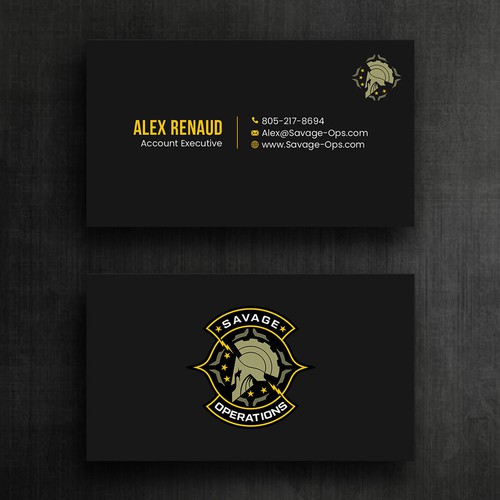 Business Card & Letterhead for Armed Security Agency Design by Felix SH