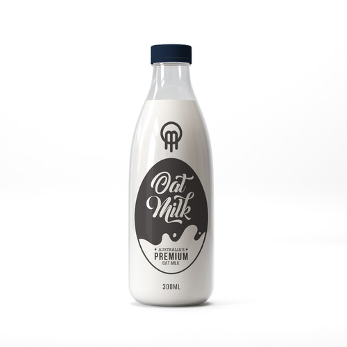 New oat Milk label Design by Manu P C