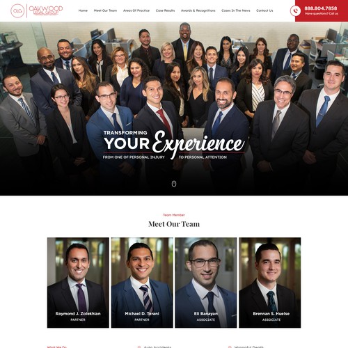 Car Accident Lawyer Landing Page, Mini Site Design by pixelwebplanet