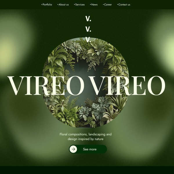 VIREO/Corporate website design(Main page)